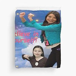 Believe in yourself Miranda Cosgrove iCarly Duvet Cover