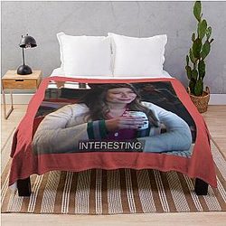 Miranda Cosgrove Interesting meme remake Throw Blanket