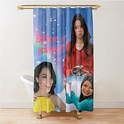 Believe in Yourself Miranda Cosgrove iCarly Shower Curtain