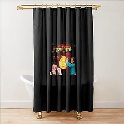 Miranda Cosgrove says good night icarly shower curtain