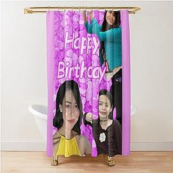 Miranda Cosgrove Birthday Shower Curtain