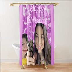 Miranda Cosgrove Wishes Happy Birthday Shower Curtain
