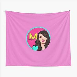 Miranda Cosgrove Art Cover Drawing Tapestry