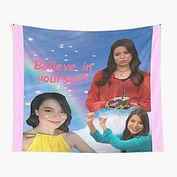 Believe in yourself Miranda Cosgrove iCarly Tapestry