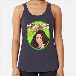 Miranda Cosgrove Art Cover Sticker Racerback Tank Top