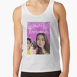 Miranda Cosgrove Wishes Merry Christmas Tank Top