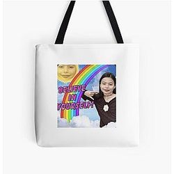 Miranda Cosgrove Believe in Yourself All Over Print Tote Bag