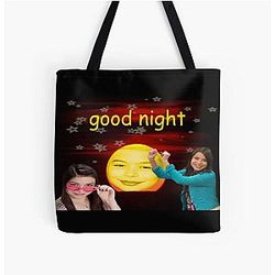 Miranda Cosgrove says goodnight. iCarly All Over Print Tote Bag