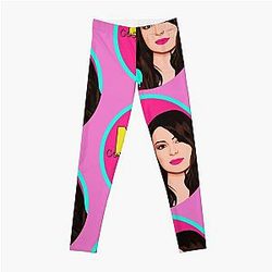 Miranda Cosgrove Art Cover Drawing Leggings