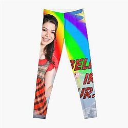 Miranda Cosgrove Believe in yourself Rainbow Leggings