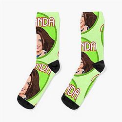 Miranda Cosgrove Art Drawing Sticker Socks