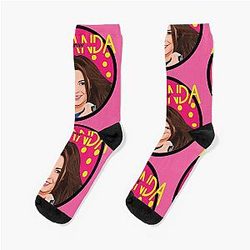 Miranda Cosgrove Art Drawing Sticker Socks