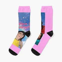 Believe in Miranda Cosgrove iCarly 2 Socks