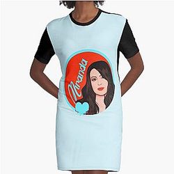 Miranda Cosgrove Art Cover Dress Graphic Sticker T-Shirt