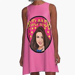 Miranda Cosgrove Art Cover A-Line Dress Sticker Drawing Dress