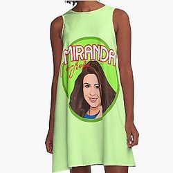 Miranda Cosgrove Art Cover Drawing Sticker A-Line Dress