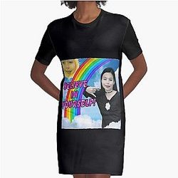 Miranda Cosgrove Graphic T-Shirt Dress