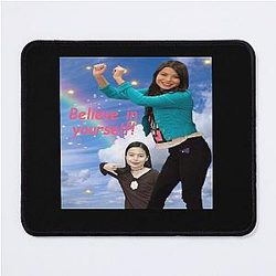 Miranda Cosgrove iCarly Believe in yourself Mouse Pad