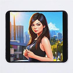 Miranda Cosgrove City Art Mouse Pad