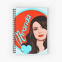 Miranda Cosgrove Art Cover Drawing Spiral Notebook