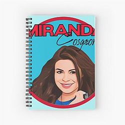 Miranda Cosgrove Art Sticker Spiral Notebook
