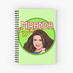Miranda Cosgrove Art Drawing Spiral Notebook