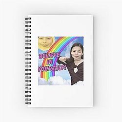 Miranda Cosgrove Believe in Yourself Spiral Notebook