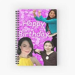 Miranda Cosgrove wishes Happy Birthday Spiral Notebook