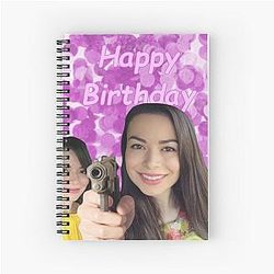 Miranda Cosgrove wishes Happy Birthday Notebook