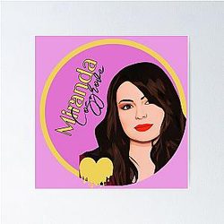 Miranda Cosgrove Art Drawing Sticker Poster
