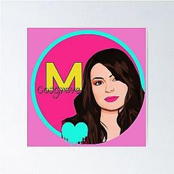 Miranda Cosgrove Art Drawing Sticker Poster
