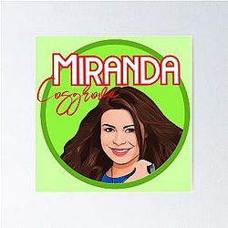 Miranda Cosgrove Art Drawing Poster