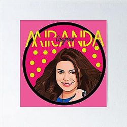 Miranda Cosgrove Art Drawing Sticker Poster