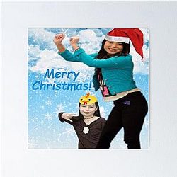 Miranda Cosgrove Christmas card poster