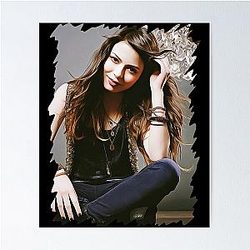 Miranda Cosgrove Oil Paint Poster
