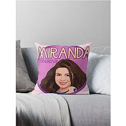 Miranda Cosgrove Art Drawing Sticker Throw Pillow