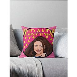 Miranda Cosgrove Art Drawing Sticker Throw Pillow