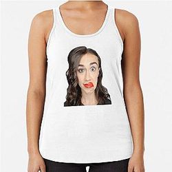 Half Colleen Ballinger Miranda Sings Racerback Tank Top