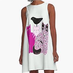 Colleen Ballinger Miranda Sings Cat A-Line Dress