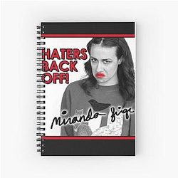 Miranda Sings Merch Haters Back Off Spiral Notebook