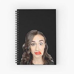 Half Colleen Ballinger Spiral Notebook