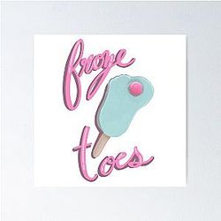 Miranda sings "Froze" Toes Poster