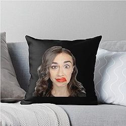 Half of Colleen Ballinger Miranda Sings Throw Pillow