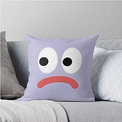 Sad Miranda Sings Overdrawn Red Lips Side Eye Meme Throw Pillow