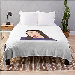 Miranda Sings Drawing Throw Blanket