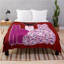 Miranda Sings Cat Womens Classic Graphic Retro Throw Blanket