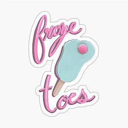 Miranda sings Frozen Toes Sticker