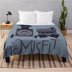 Misfits Square-Wheeled Caboose Train Throw Blanket