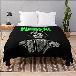 Weird Al meets the Misfits with Accordion Throw Blanket