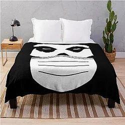 Misfits Pandemic Covid Parody - Mom Can I Go Mask-Free Tonight Throw Blanket